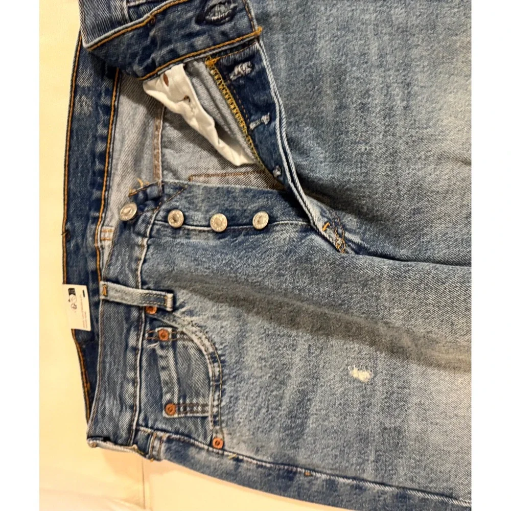 Levi's 501 Original Fit Distressed‎ Blue Jeans Mens 30x32 Button Fly Denim